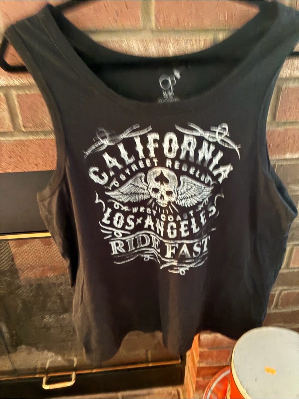 Black California Graphic Tank Top - Ride Fast XL
